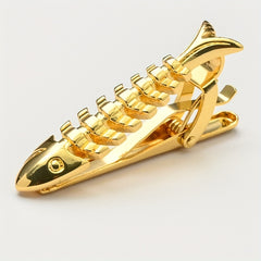 Fishbone Copper Men's Tie Clip