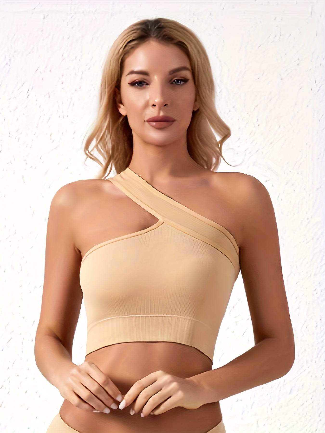 Ribbed One Shoulder Everyday Bras Women's Lingerie