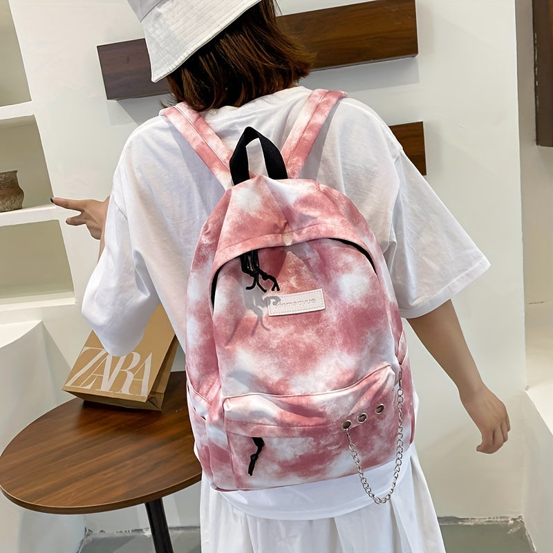 Tie Dye Backpack Large Capacity Casual Backpack for Men and Women
