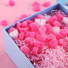 60pcs Heart-shaped Filling Material Pearl Cotton Lining