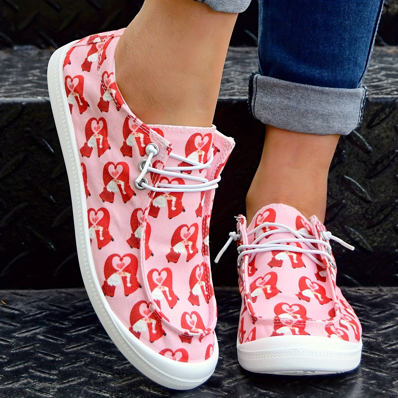 Women's Casual Canvas Shoes Lightweight Slip On Sport Shoes