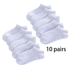10 Pairs Kids Cotton Ankle Socks Soft Breathable Comfortable