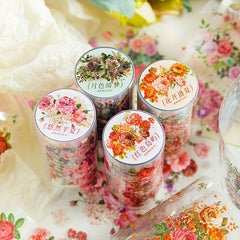 Plant Flower Series PET Tape DIY Production