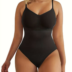 Casual Shapewear Women's Plus Plain Breast Lifting Tummy Control Body