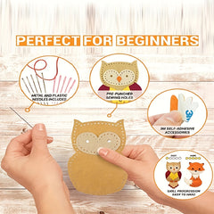 Kit For Kids Animal Craft Set Sew Your Own Felt Animals Craft Kit
