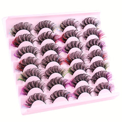 14 Pairs Layer Thick D Curling False Eyelashes Colorful and Natural Looking