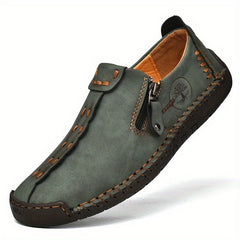 Men's Comfy Stitch Slip On Loafer Shoes Casual Outdoor Anti skid Flat Shoes