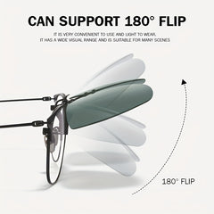 Polarized Clip-On Sunglasses UV Protection Men Driving