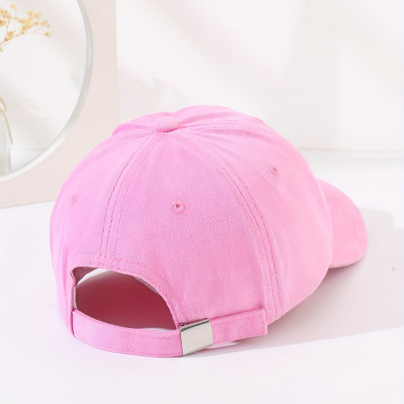 Solid Cotton Sunshade Dad Hat Adjustable Couple Sun Hats