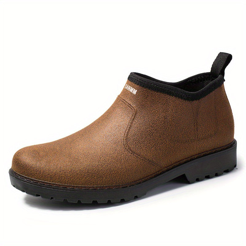 Men's Waterproof Non-slip Rain Boots for Outdoor Work