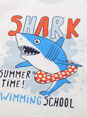 Boy's Shark Graphic Cotton T shirt 3D Print Breathable Tee For Summer
