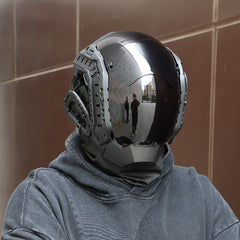 Cyberpunk Mask Cosplay Halloween Mechanical Real life Field Props