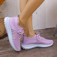 Soft Thick Bottom Mesh Breathable Running Shoes Non Slip