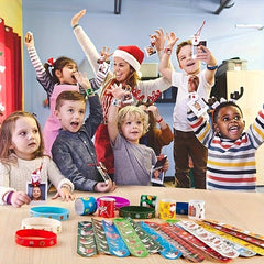 96pcs Christmas Snap Bracelets Party Favors Friendship Bracelets Supplies