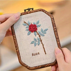 3D Embroidery DIY Hanging Painting Kit Flower Landscape European Embroidery