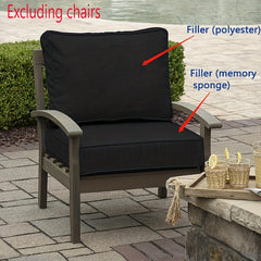Waterproof Outdoor Cushion Set for Terrace Furniture 60-96cm