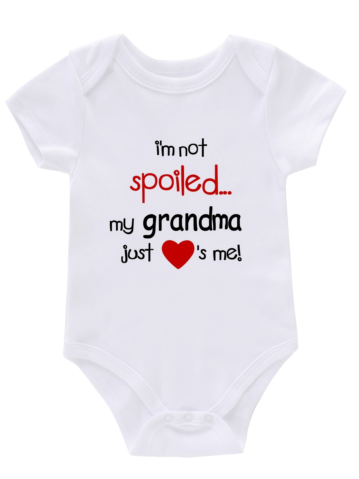 Newborn Infant Short Sleeve Romper Bodysuit for Baby Girls