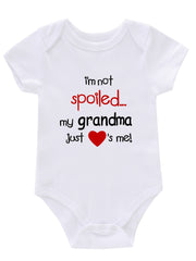 Newborn Infant Short Sleeve Romper Bodysuit for Baby Girls