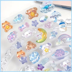 300 Cartoon Animal 3D Stickers Pastel Colors - Phone Cases Journals & Crafts