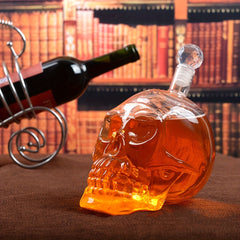 Skull Shape Vodka Bottle With Creative Lid