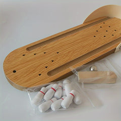 Mini Wooden Desktop Bowling Game for Family Gathering