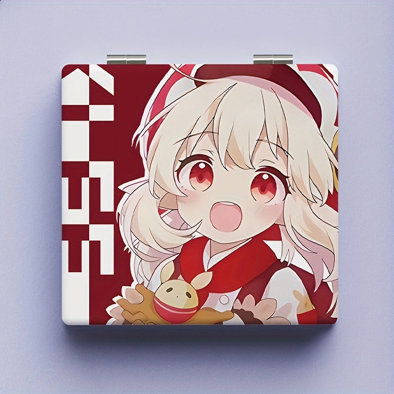 Portable Double Sided Makeup Mirror Pocket Size Travel Vanity Mirror