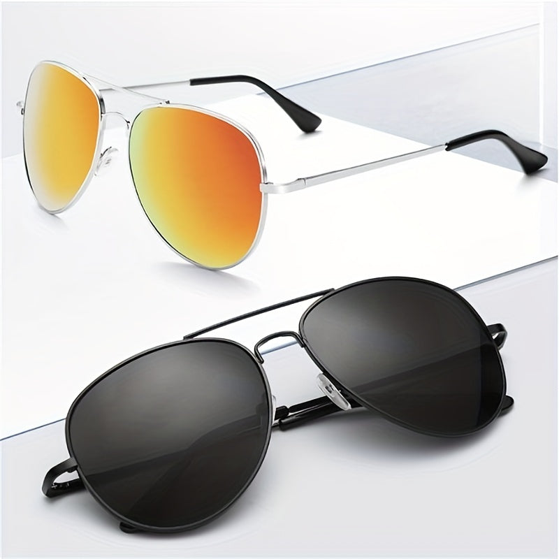 Men's Polarized Square Frame Sunglasses UV Protection