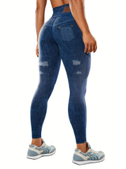 Women's Yoga Leggings Fitness Tummy Control High Waist Stretch Leggings
