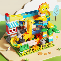 99pcs Large Particle Building Blocks Slide Toy DIY Brick Track Creative Set