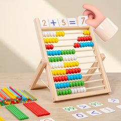 Wooden Computing Frame with Numbered Pegs