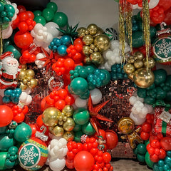 50 Dark Green Latex Balloons for Party Decorations