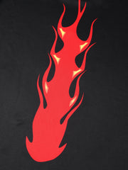Men's Fire Pattern Long Sleeve Motorcycle T-shirt
