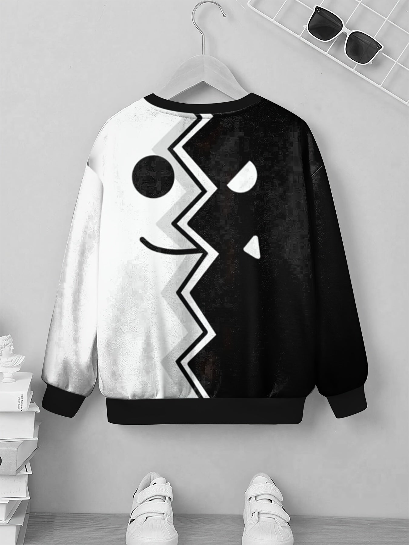 Angle & Devil Kid's Sweatshirt Unisex Pullover Long Sleeve Top