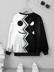 Angle & Devil Kid's Sweatshirt Unisex Pullover Long Sleeve Top