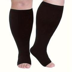 Copper Compression Socks Men Women Open Toe 10-20mmHg
