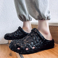 Men's Platform Clogs Hollow Out Non Slip Garden Shoes