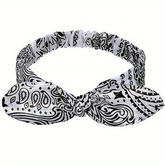 Boho Style Headband Cross Knotted Hair Band Stretchy Bandana