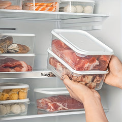 3pcs Transparent Refrigerator Storage Boxes for Fresh Fruits Vegetables