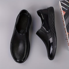 Men's Casual Leather Loafer Shoes Comfy Slip On Shoes Spring Summer