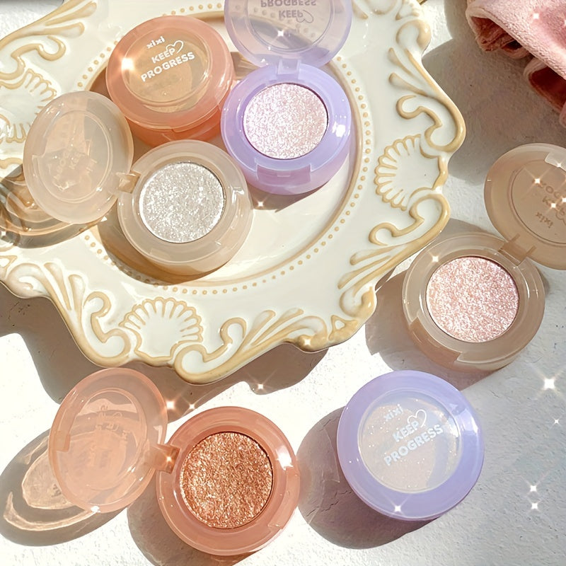 Waterproof Pearly Glitter Eyeshadow Powder for Bright Eyes