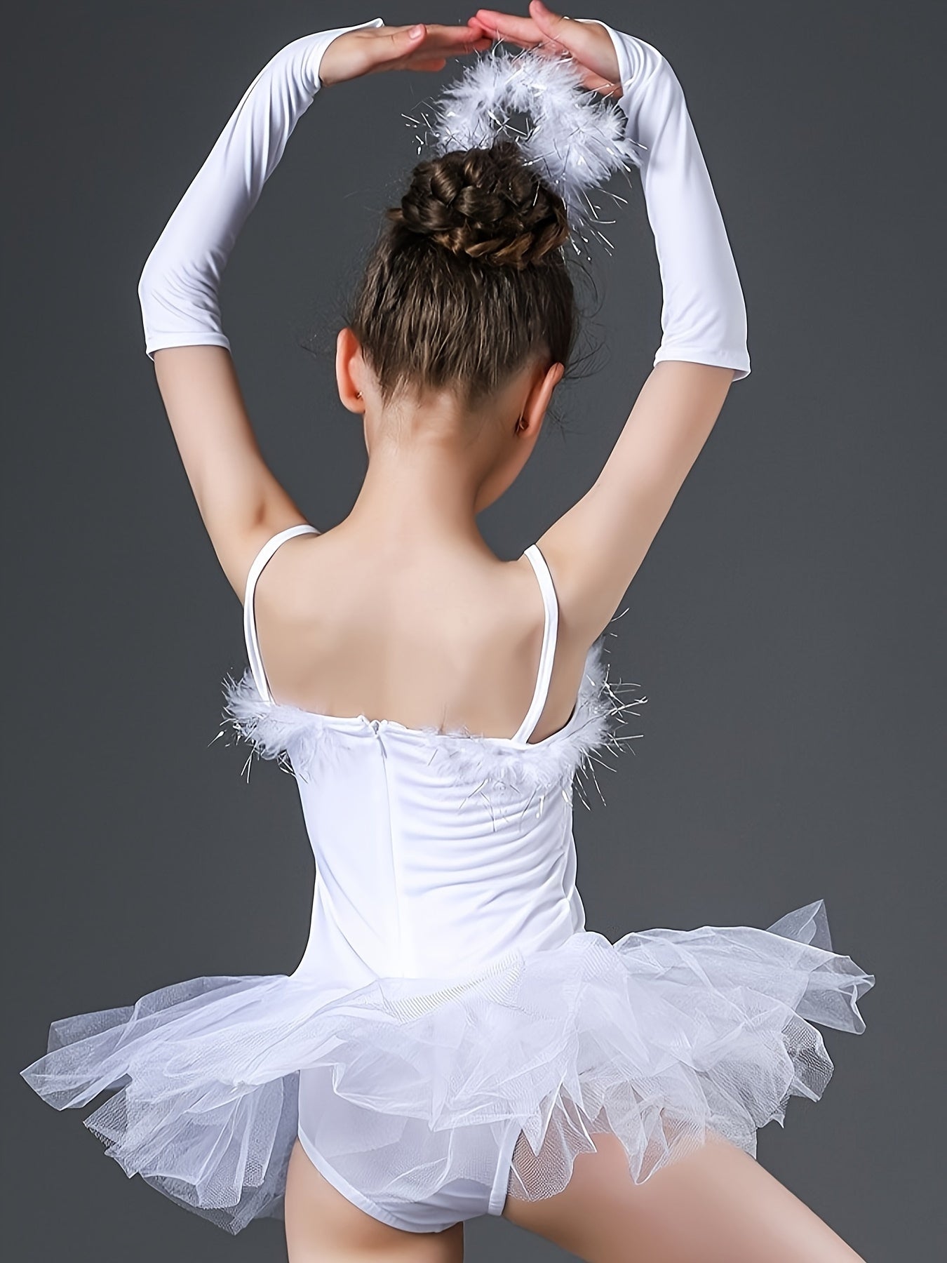 Girls Ballet Leotard Tutu Dress Set for Dance Performance