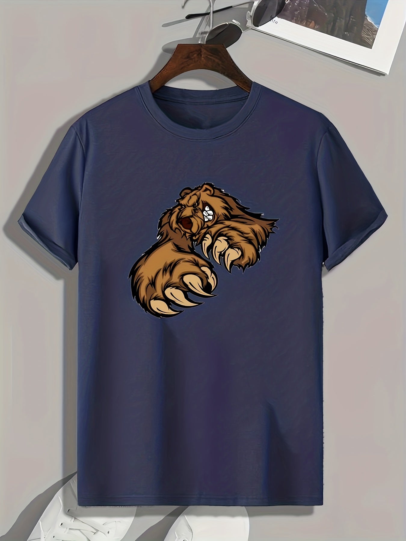 Monster Print Men's Graphic T shirt for Summer