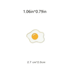 Egg Alloy Metal Pin Buckle Mini Decorative Accessory For Clothes