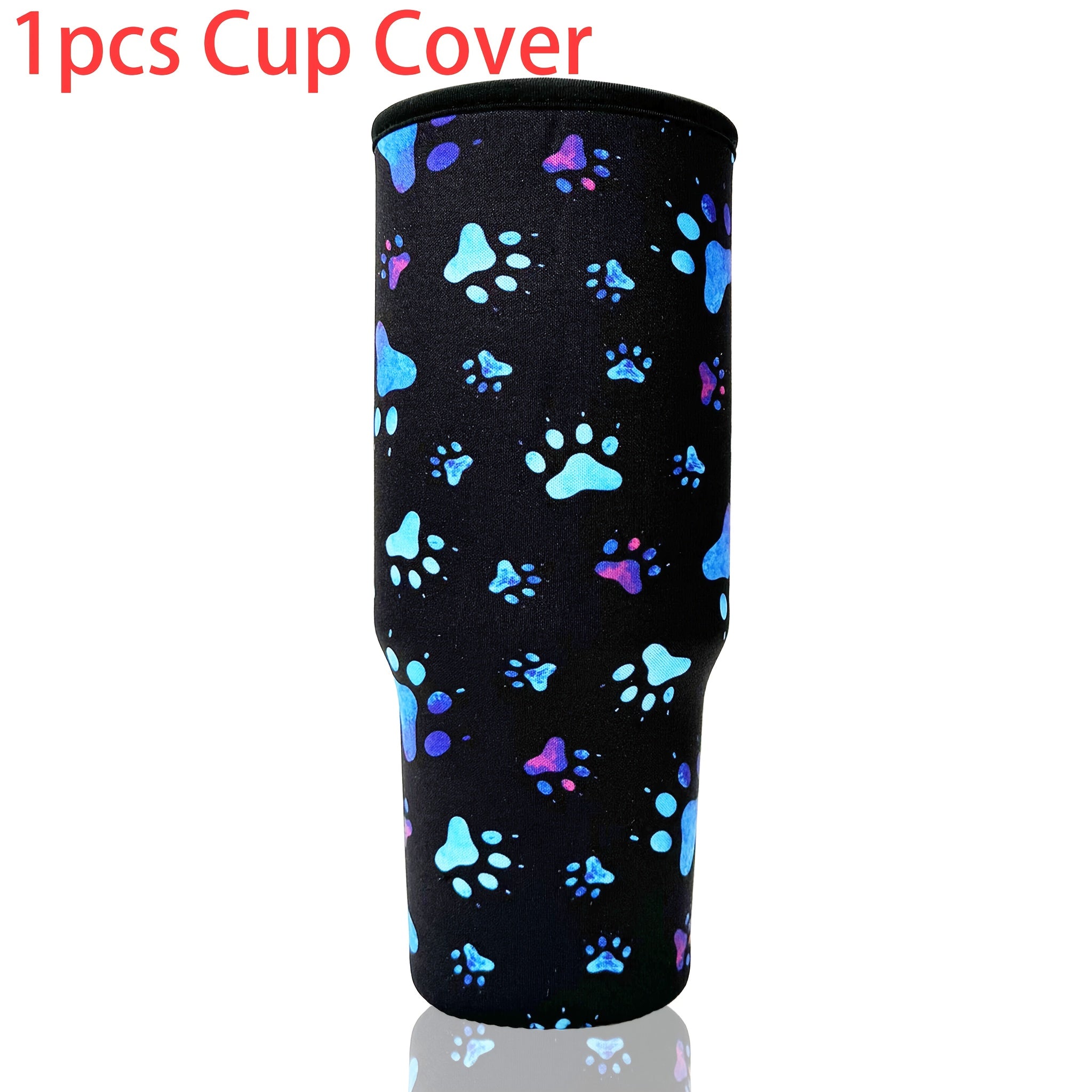 Dog Paw Neoprene Cup Cover for 40oz Tumbler Cups