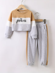 Girls Princess Long Sleeve Sweatshirt & Sweatpants