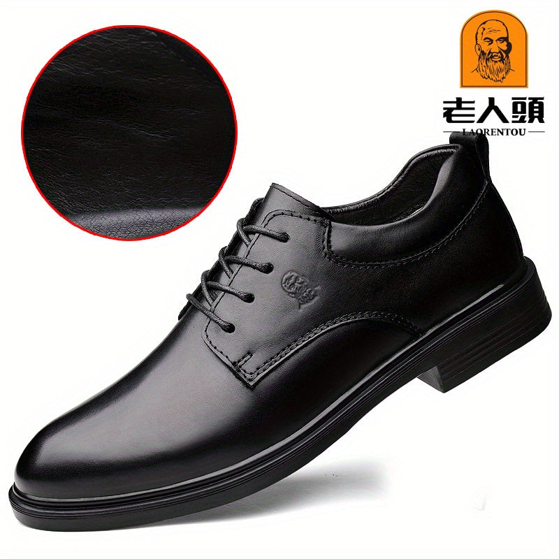 Men's Derby Shoes Lace up Front Dress Shoes For Men Business Formal Wedding