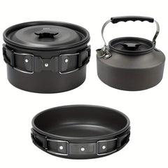 Aluminum Cooking Set with Storage Bag for Outdoor Camping