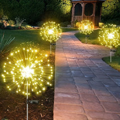 Outdoor Solar Firework Lights with 200 LEDs