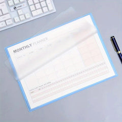 1pc Monthly Desk Calendar - Work Time Schedule Plan Record Memo