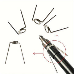 12pcs Stainless Steel Fishing Barbed Slider Spring Kit